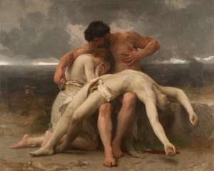 最初の喪 作： William Adolphe Bouguereau