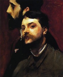 画家のフランソワフラメンとポールヘリュー、1880年頃