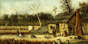 キャビンシーン、 作： William Aiken Walker