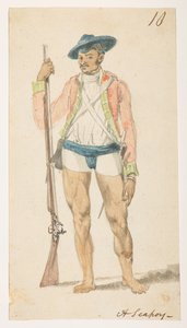 10 「シーポイ」  1792年から1794年にかけてマッカートニー卿の中国皇帝への大使館で作成された風景、海岸線、衣装、日常生活の372枚の絵のアルバムから（紙に鉛筆と水彩） 作： William Alexander