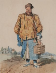 漢服を着た男性（左手に箱を持っている） 作： William Alexander