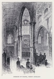 オークランドのビショップ・オークランドのチャペルの内部（彫刻作品 作： William Alexander Ansted