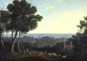 マーロウの谷間の風景 作： William Alfred Delamotte