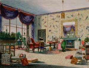 チャイニーズ ドローイング ルーム、ミドルトン パーク、オックスフォードシャー 作： William Alfred Delamotte