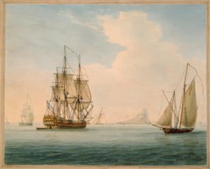 イギリスの戦争-水彩画、W。アンダーソン作、1804年 作： William Anderson