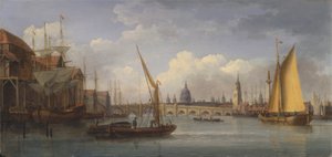 セント・ポール大聖堂を遠くに望むロンドン・ブリッジ 作： William Anderson