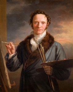 アーティストの肖像 自画像 1813-14年 作： William Armfield Hobday