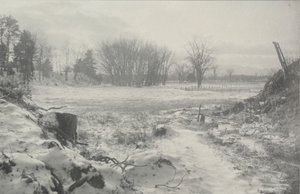 無題の冬景色、1900年頃 作： William B. Post