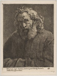 長いひげを持つ老人、1761年。 作： William Baillie