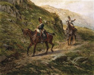 敵の垣間、1910年頃 作： William Barnes Wollen