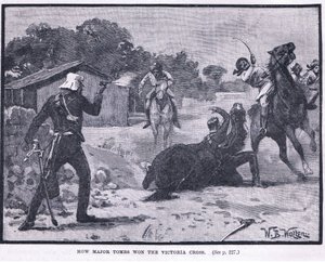 トゥームス少佐がビクトリアクロスに1857年に勝った方法 作： William Barnes Wollen