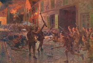 Landreciesのコールドストリームガード、1914年8月、1915年1928年 作： William Barnes Wollen