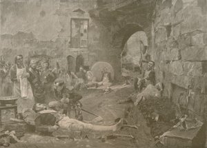 エスリングでのナポレオンとランヌ元帥」1809年、1896年 作： William Baxter Palmer Closson
