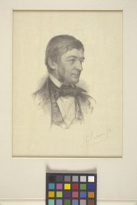 Ralph Waldo Emersonin muotokuva (puukaiverrus) 作： William Baxter Palmer Closson