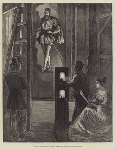 モダンゴーストレイジング、ポリテクニックの舞台裏のスケッチ 作： William Bazett Murray