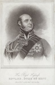 エドワード王子の肖像画。ケント公爵とストラサーン 作： William Beechey