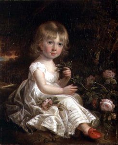 少女の肖像」（油彩・キャンバス） 作： William Beechey