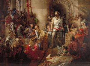ウェストミンスターでのウィリアム・ウォレス卿の裁判」、1831～1890年頃                                        作： William Bell Scott