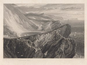 Lulworth Cove, Dorsetshire 作： William Bernard Cooke