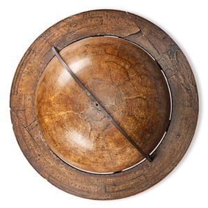 初期のイギリスの地球儀、1673年頃 作： William Berry