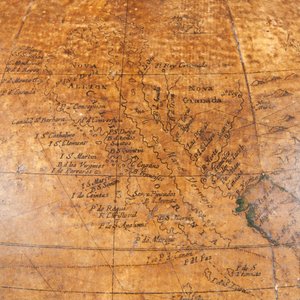 初期のイギリスの地球儀、1673年頃 作： William Berry