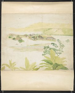 ラッキー バレー エステート、クラレンドン、ジャマイカの水彩画 作： William Berryman