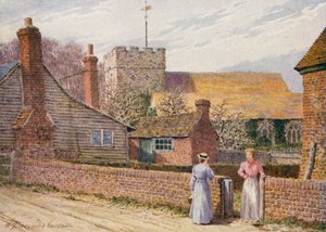 アップルドーア、ロムニー・マーシュ（カラーリトグラフ） 作： William Biscombe Gardner
