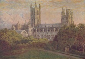 カンタベリー大聖堂、1910 作： William Biscombe Gardner