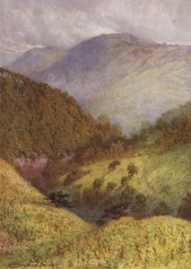 チーデールを見下ろす、遠くに高いトール 作： William Biscombe Gardner