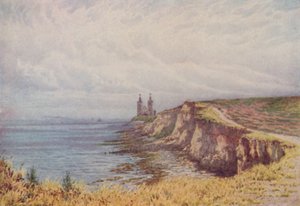 1910年のレカルバーの崖 作： William Biscombe Gardner