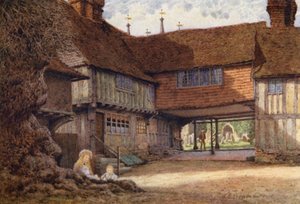 ザ・ライヒ・ゲート、ペンシャースト（カラーリトグラフ） 作： William Biscombe Gardner
