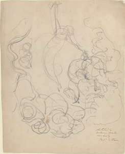 栄光の雲に昇る姿（？） 作： William Blake