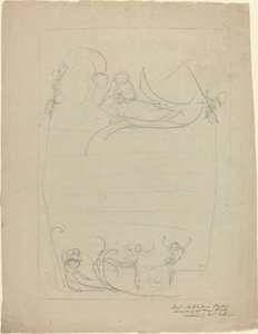 武装した男が女を罵倒 [直訳] 作： William Blake