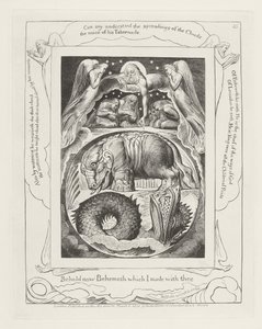 見よ、私があなたと一緒に作ったベヒモスを 作： William Blake