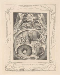 Livro de Jó, Placa 15, Behemoth e Leviatã 作： William Blake
