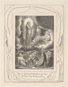 ヨブ記、プレート9、エリファズのビジョン 作： William Blake
