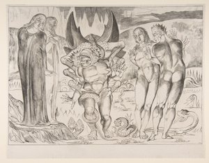 Circle of Theives：Agnello Brunelleschi Attacked by a Six-Footed Serpent、from Dan ...、ca. 1825-27。