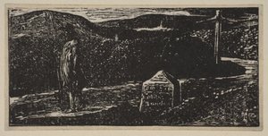 Colinets Journey：Thorntons Pastorals of V ...、1821からマイルストーンがロンドンにLXIIマイルをマーク。 作： William Blake