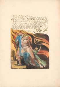 ヨーロッパ。予言、プレート17、高さから撃たれた。 。 。 。 （ベントレー18） 作： William Blake