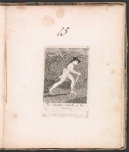 子供のための。パラダイスの門、プレート16、旅行者は夕方に急いで 作： William Blake