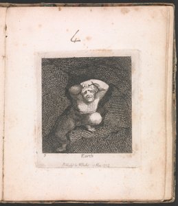子供のための。 楽園の門、プレート5、「地球」 作： William Blake