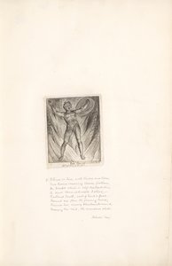 男女のために-パラダイスの門、プレート7、火 作： William Blake