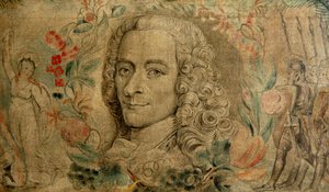 フランソワ・マリー・アルエ・ド・ヴォルテール 1800年頃（テンペラ、カンヴァス）
