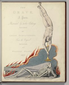 Louis Schiavonettiによって刻まれたロバートブレアの「墓」からの口絵 作： William Blake