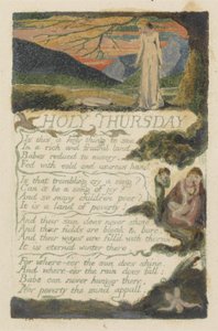「聖木曜日」、「SongsofExperience」のプレート38 作： William Blake