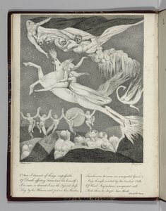 1796年にペリーによって彫刻された、ゴットフレイドアウグストゥスビュルガーによる「レオノーラ、物語」のイラスト、1796年 作： William Blake