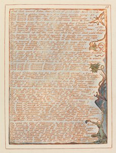 エルサレム、プレート13、そしてそれはエデンに向かって…。 作： William Blake