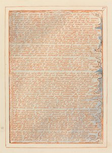 エルサレム、プレート17、彼のスペクターは分裂する…。 作： William Blake