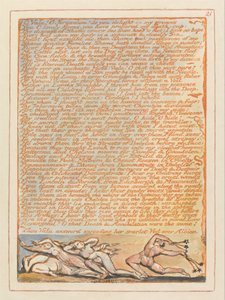 エルサレム、プレート21、オヴァラ！エルサレムよ…。 作： William Blake