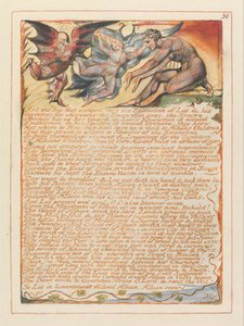 エルサレム、プレート30、そして逃げた二人…。 作： William Blake